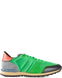 grüne niedrige Sneakers von Valentino Garavani