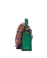 grüne Satchel-Tasche aus Leder von Marc Jacobs