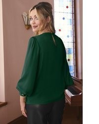grüne Satin Bluse von Love & Roses