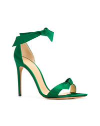 grüne Satin Sandaletten von Alexandre Birman