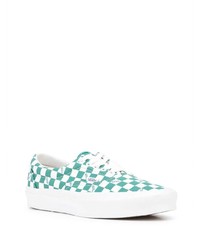 grüne Segeltuch niedrige Sneakers mit Karomuster von Vans