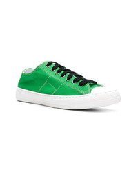 grüne Segeltuch niedrige Sneakers von Maison Margiela