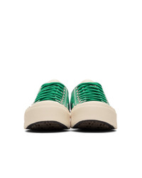 grüne Segeltuch niedrige Sneakers von Visvim