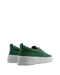 grüne Segeltuch niedrige Sneakers von Fear Of God