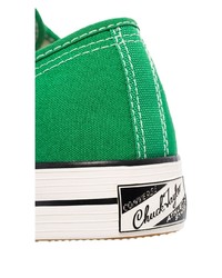 grüne Segeltuch niedrige Sneakers von Converse