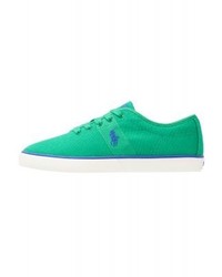 grüne Segeltuch niedrige Sneakers von Ralph Lauren