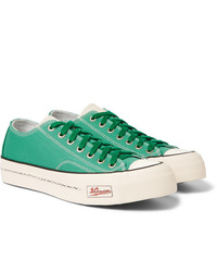 grüne Segeltuch niedrige Sneakers von VISVIM