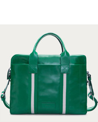 grüne Shopper Tasche aus Leder