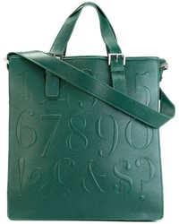 grüne Shopper Tasche aus Leder von Assouline