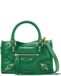 grüne Shopper Tasche aus Leder von Balenciaga