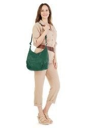 grüne Shopper Tasche aus Leder von CLUTY