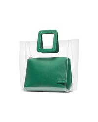 grüne Shopper Tasche aus Leder von Staud