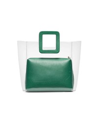 grüne Shopper Tasche aus Leder von Staud