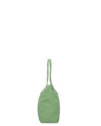 grüne Shopper Tasche aus Leder von Lacoste