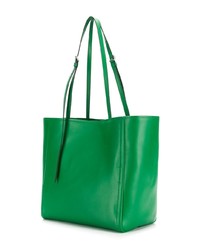 grüne Shopper Tasche aus Leder von Prada