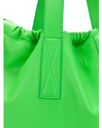 grüne Shopper Tasche aus Leder von Victoria Beckham