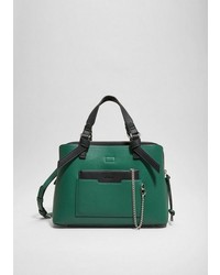 grüne Shopper Tasche aus Leder von s.Oliver