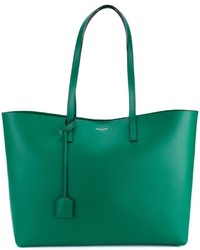 grüne Shopper Tasche aus Leder von Saint Laurent