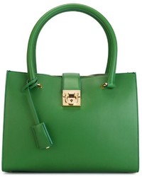 grüne Shopper Tasche aus Leder von Salvatore Ferragamo