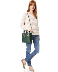 grüne Shopper Tasche aus Leder von Sophie Hulme