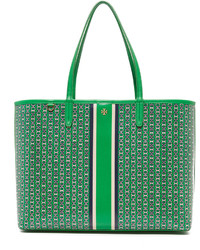 grüne Shopper Tasche aus Leder von Tory Burch