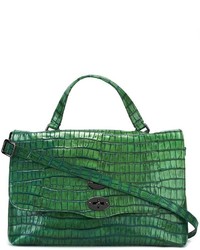 grüne Shopper Tasche aus Leder von Zanellato