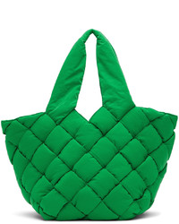 grüne Shopper Tasche aus Segeltuch von Bottega Veneta