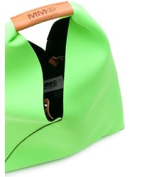 grüne Shopper Tasche aus Segeltuch von MM6 MAISON MARGIELA