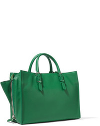 grüne Shopper Tasche mit Reliefmuster von Balenciaga