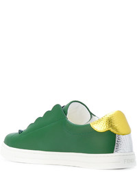 grüne Slip-On Sneakers von Fendi