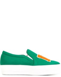 grüne Slip-On Sneakers von Joshua Sanders