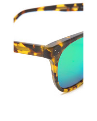 grüne Sonnenbrille mit Leopardenmuster von Oliver Peoples