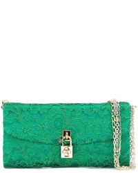 grüne Spitze Clutch von Dolce & Gabbana