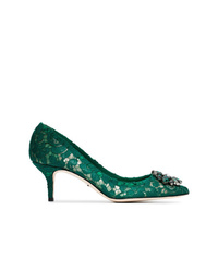 grüne Spitze Pumps von Dolce & Gabbana