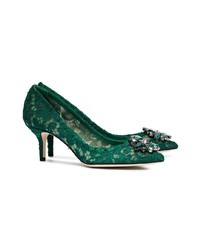 grüne Spitze Pumps von Dolce & Gabbana