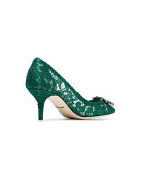 grüne Spitze Pumps von Dolce & Gabbana