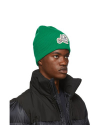 grüne Strick Mütze von Moncler