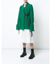 grüne Strickjacke von Sacai