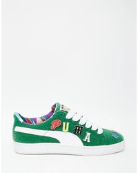 grüne Turnschuhe von Puma