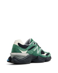 grüne Wildleder niedrige Sneakers von New Balance