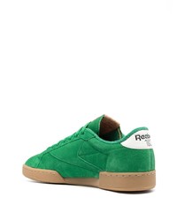 grüne Wildleder niedrige Sneakers von Reebok