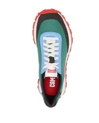 grüne Wildleder niedrige Sneakers von Camper