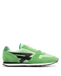 grüne Wildleder niedrige Sneakers von FURSAC