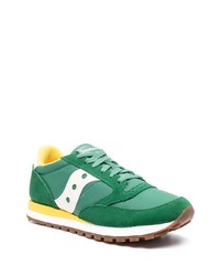grüne Wildleder niedrige Sneakers von Saucony