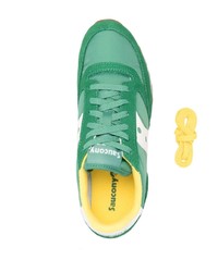 grüne Wildleder niedrige Sneakers von Saucony