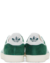 grüne Wildleder niedrige Sneakers von adidas