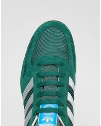 grüne Wildleder niedrige Sneakers von adidas