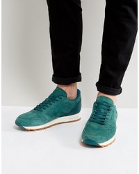 grüne Wildleder niedrige Sneakers von Reebok