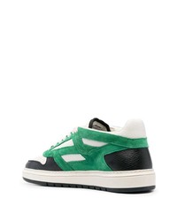 grüne Wildleder niedrige Sneakers von Represent