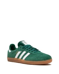 grüne Wildleder niedrige Sneakers von adidas